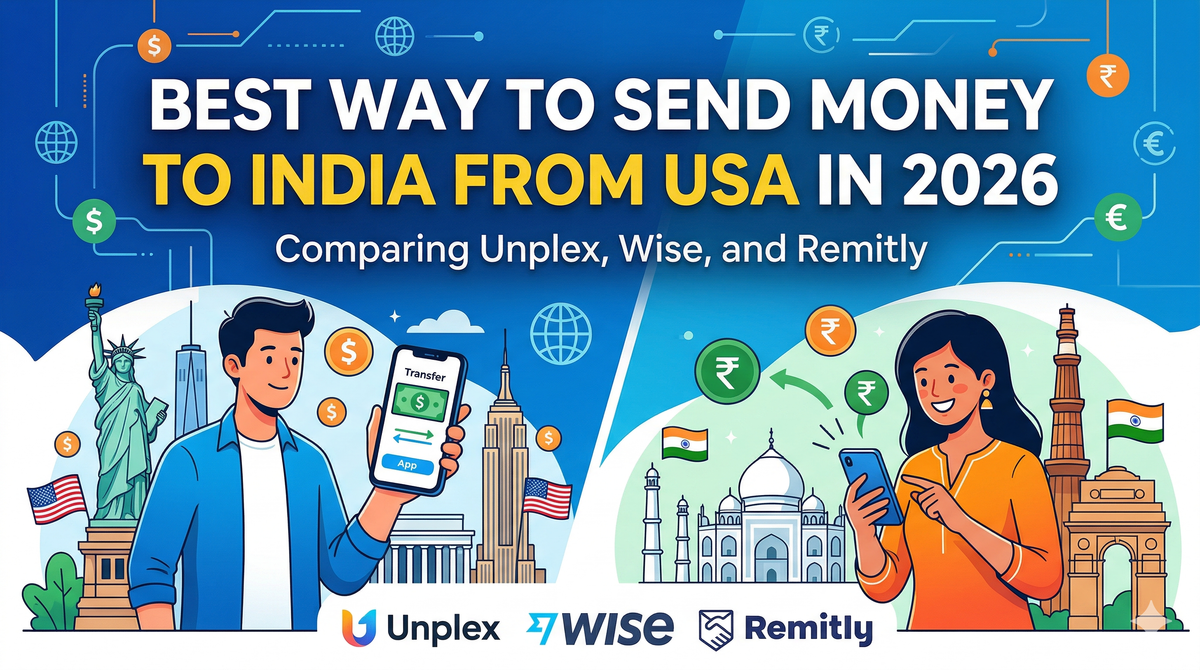 Best Way to Send Money to India from USA in 2026: Unplex vs Wise vs Remitly